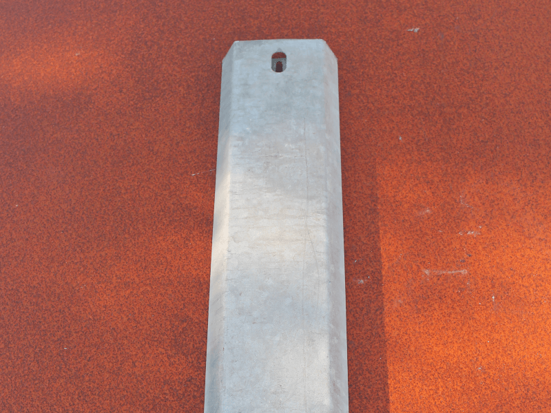 folded steel columns.