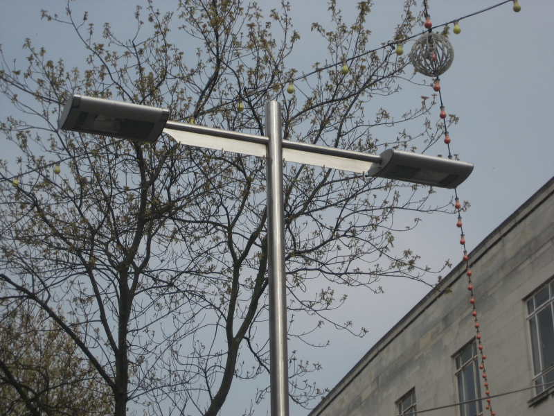 Close up of a street light