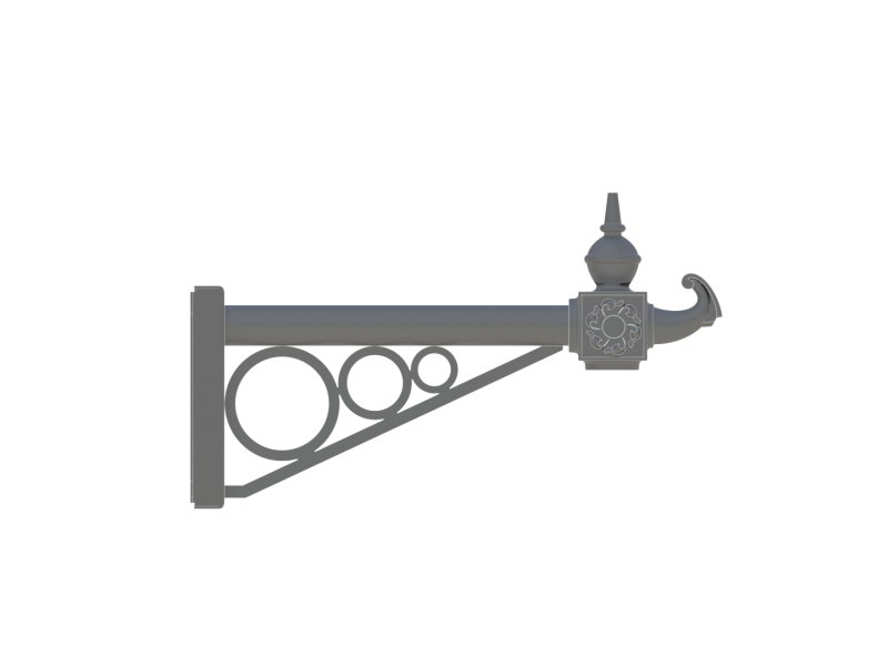 wall mounted hoop bracket