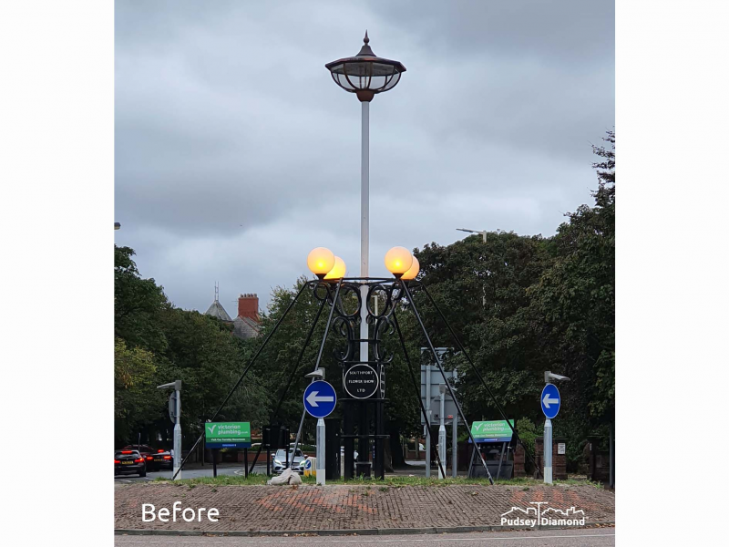 Bespoke lantern street lighting
